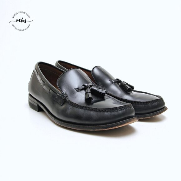 Regal Patent Leather Tassel Loafers in Black Men‎ Size 8.5 Wide main image 11